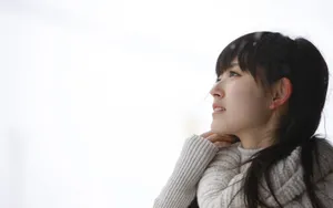 雪中少女铃木爱理清纯图片壁纸_5