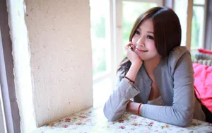粉色长裙美女摄影壁纸_4