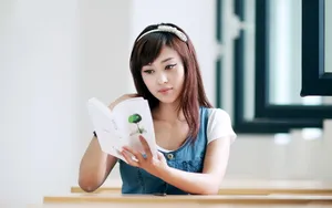 小清新甜美美女图片壁纸_7