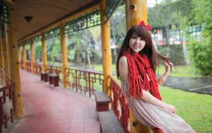 可爱小萝莉美女外拍壁纸_7