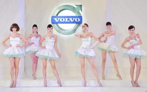 Volvo车展美女车模图片壁纸_11