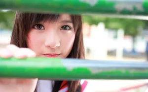 台湾麻豆美女小敬青春写照壁纸_3