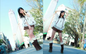台湾麻豆美女小敬青春写照壁纸_9