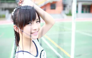 台湾麻豆美女小敬青春写照壁纸_17