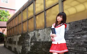 台湾麻豆美女小敬青春写照壁纸_18