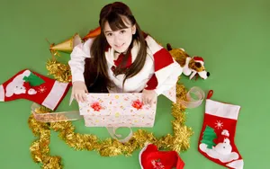 混血美女奥真奈美壁纸_6
