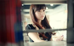 小清新清纯唯美女神桌面壁纸_2