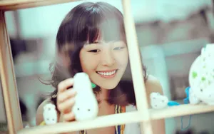 中戏小清新美女许薇写真壁纸_1