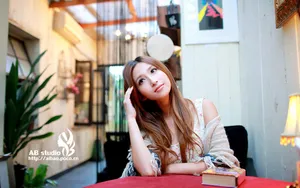 浓郁咖啡般的美女_8