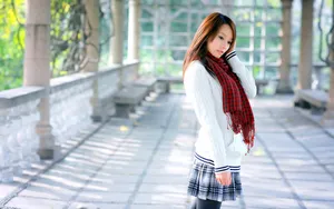 清纯可人的小学妹壁纸_13