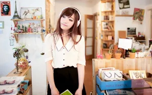 清纯漂亮唯美的图书馆美女_10