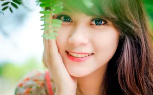 高清唯美清纯美丽女孩壁纸_18