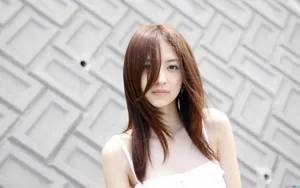 白裙子美女壁纸_8