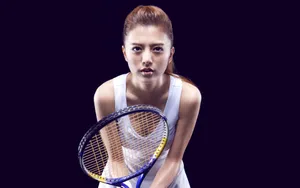 美女阿兰网球写真壁纸_3