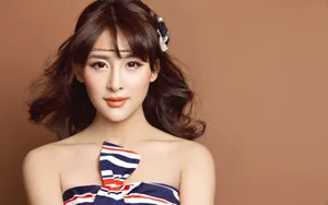 贾青甜美高雅壁纸_4