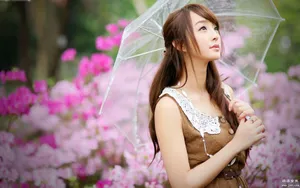 花海中的妩媚清纯女孩-黄诗思_16