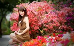 花海中的妩媚清纯女孩-黄诗思_19