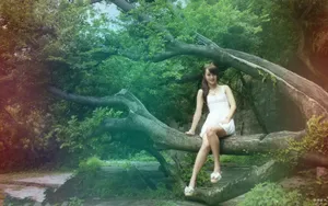 如梦如幻美女壁纸（黄诗思）