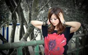 高清美女桌面壁纸_19