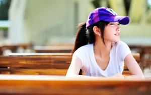 青春美女桌面壁纸_3