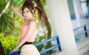 青春靓丽美少女壁纸_22