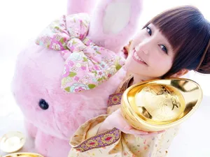 金莎《兔女郎》兔年壁纸_5