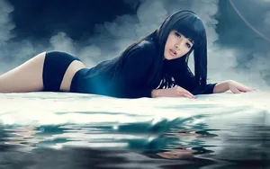 美女何静momo壁纸_2