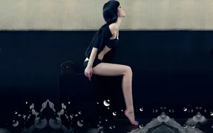 美女何静momo壁纸_8