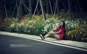 花间精灵美女_2