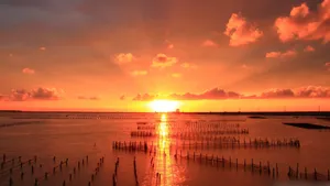 唯美夕阳剪影图片_4