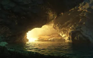 神奇洞穴风景桌面壁纸_7