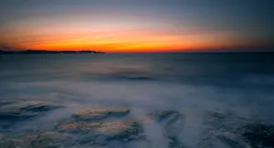 海上日落风景图片_6
