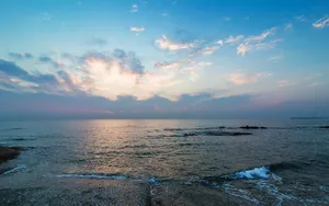 清晨大海风景壁纸_5