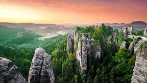 绚丽霞光风景桌面壁纸_11