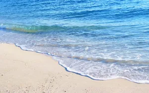 唯美海岸沙滩风景图片_3