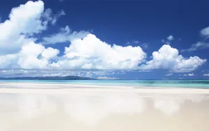 唯美海岸沙滩风景图片_14