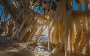 冬季河流雪景图片_3