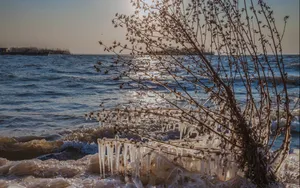 冬季河流雪景图片_4