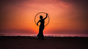 女性女人剪影素材图片_2