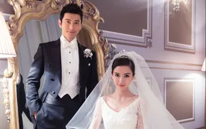 黄晓明baby婚礼婚纱照片图片