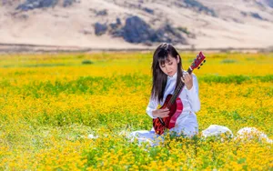 吉他音乐美女图片_5