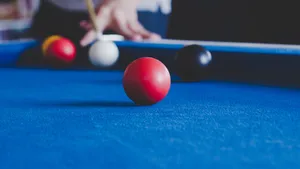 台球桌上的台球图片_4
