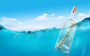 漂流瓶唯美桌面壁纸_10