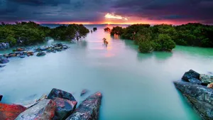 唯美海岸风景图片壁纸_4