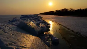 黑龙江兴凯湖冰雪风景壁纸_6