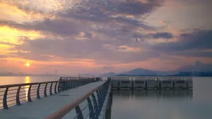 高清深圳湾风景壁纸图片_6