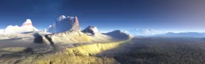 高清山水风景4K双屏壁纸_3