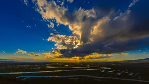 新疆巴音布鲁克草原夕阳_6