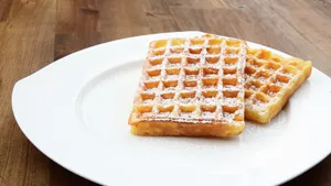 香甜好吃的华夫饼图片_8
