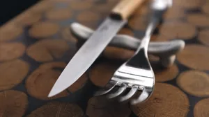 高清不锈钢餐具图片_11